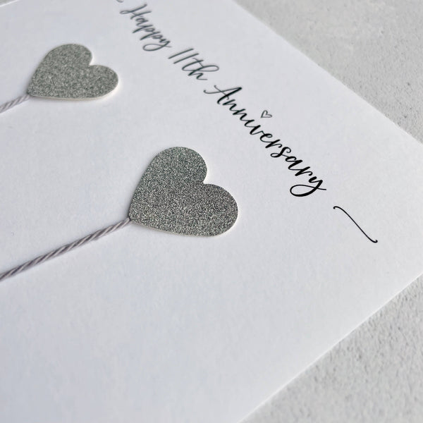 11th anniversary card - Steel anniversary