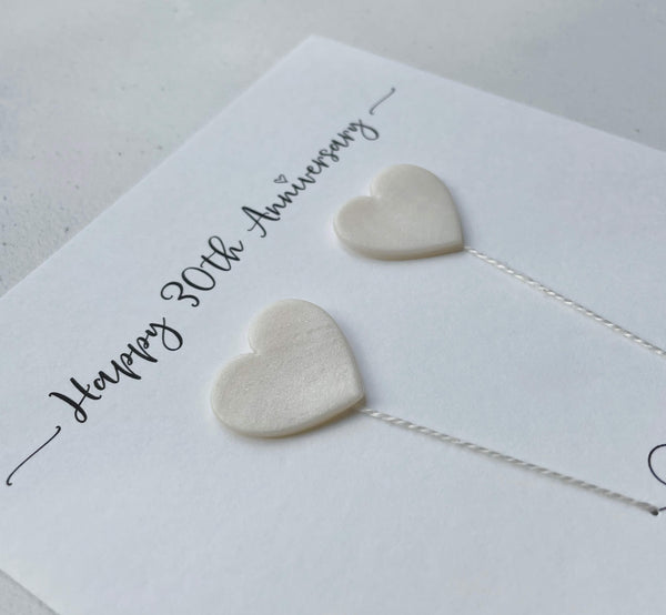 30th anniversary card - Pearl anniversary