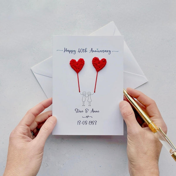 40th anniversary card - Ruby Anniversary