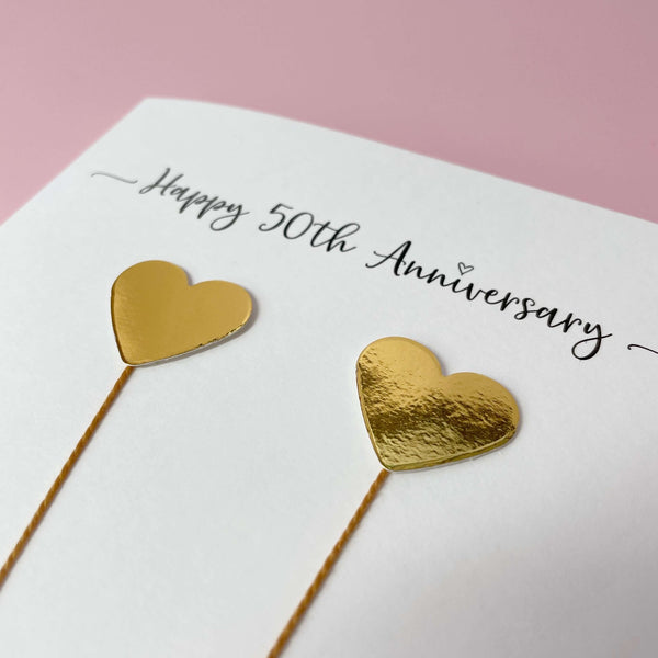 50th anniversary card - Golden anniversary