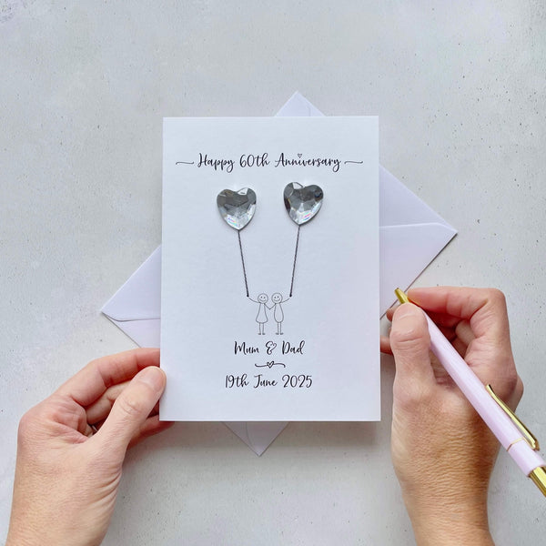 60th anniversary card - Diamond anniversary