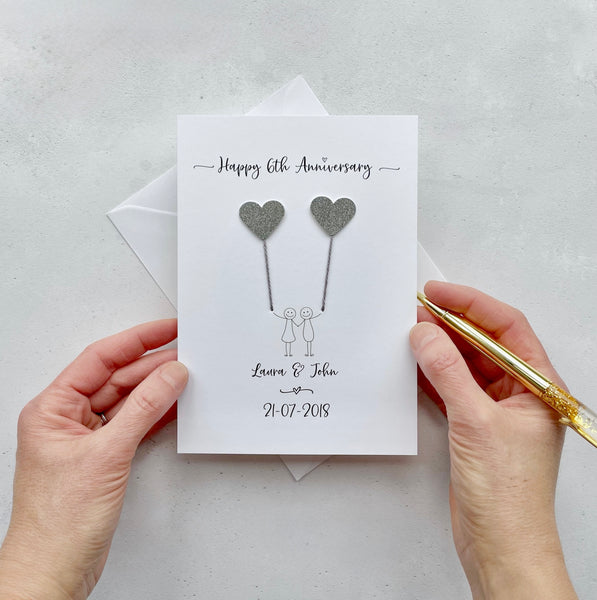 6th anniversary card - Iron anniversary