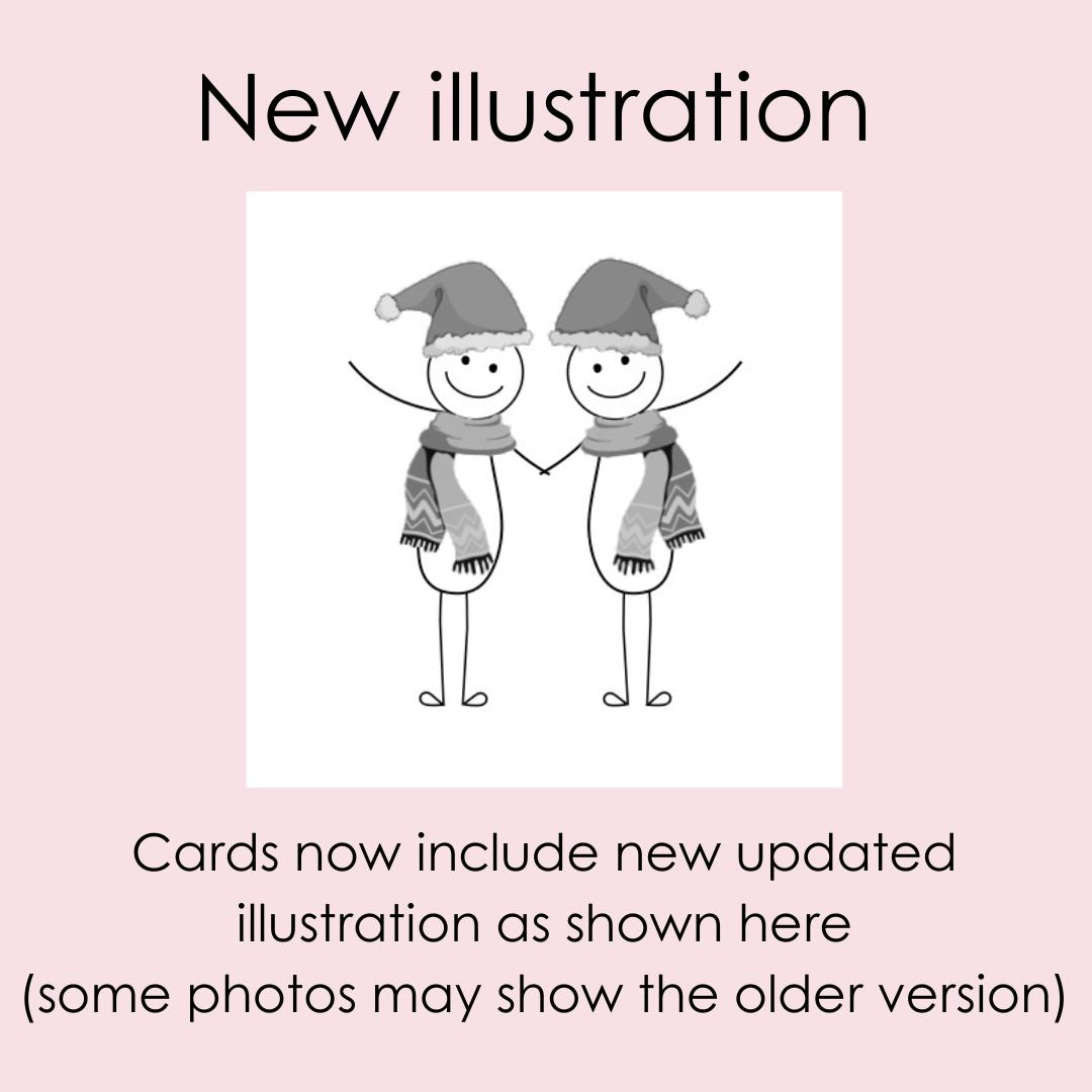 Two dads Christmas card