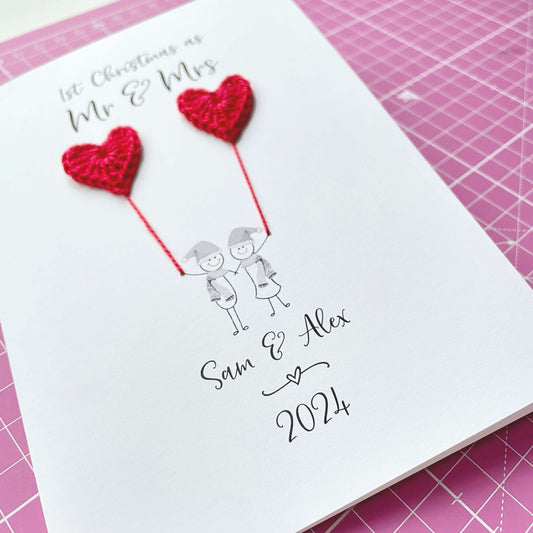 1st Christmas as Mr & Mrs card (also Mr & Mr, Mrs & Mrs)