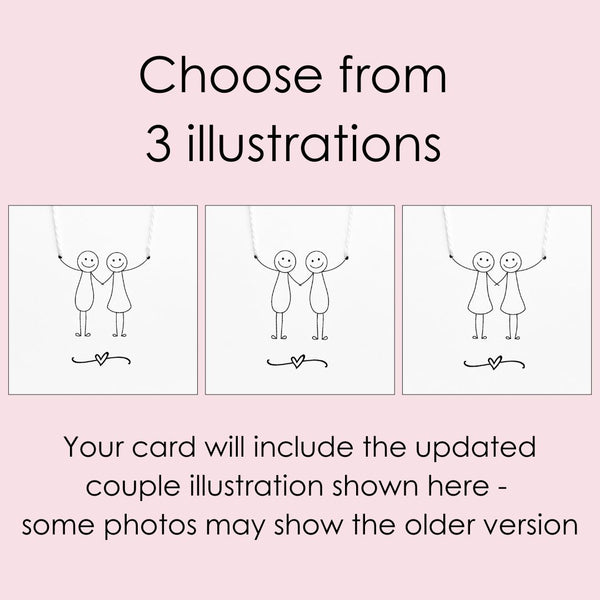 4th anniversary card - Linen anniversary