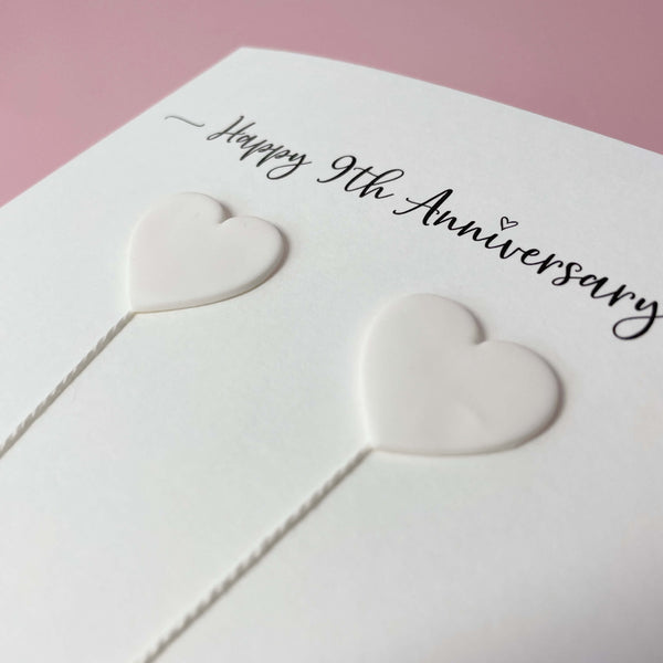 9th anniversary card - Pottery anniversary
