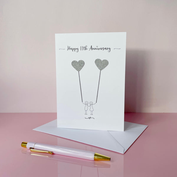 11th anniversary card - Steel anniversary