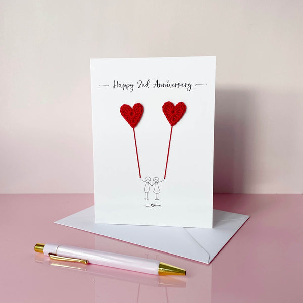 2nd anniversary card - Cotton anniversary