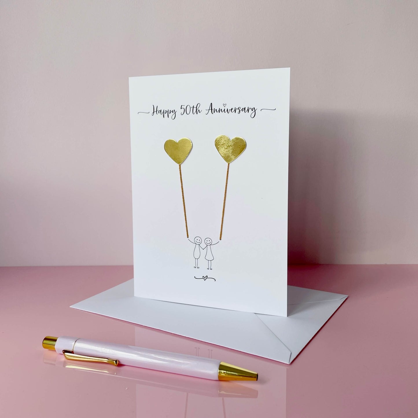 50th anniversary card - Golden anniversary