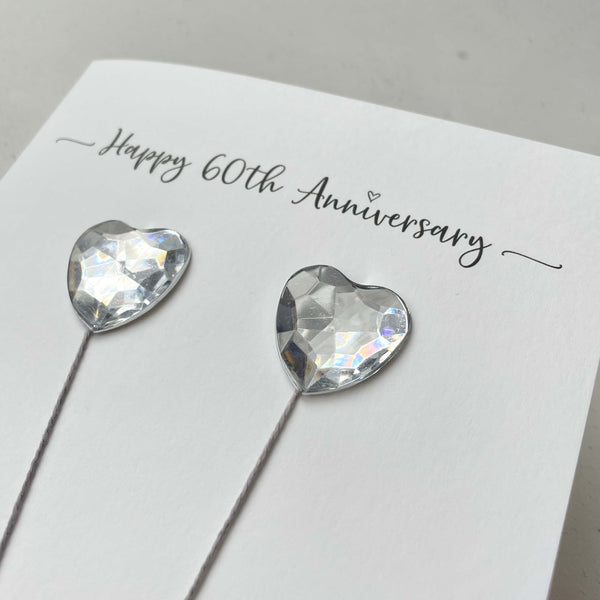 60th wedding anniversary card (Diamond anniversary)