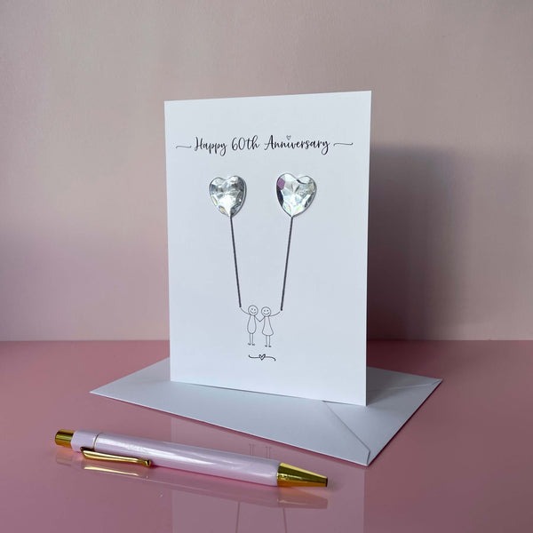 60th anniversary card - Diamond anniversary