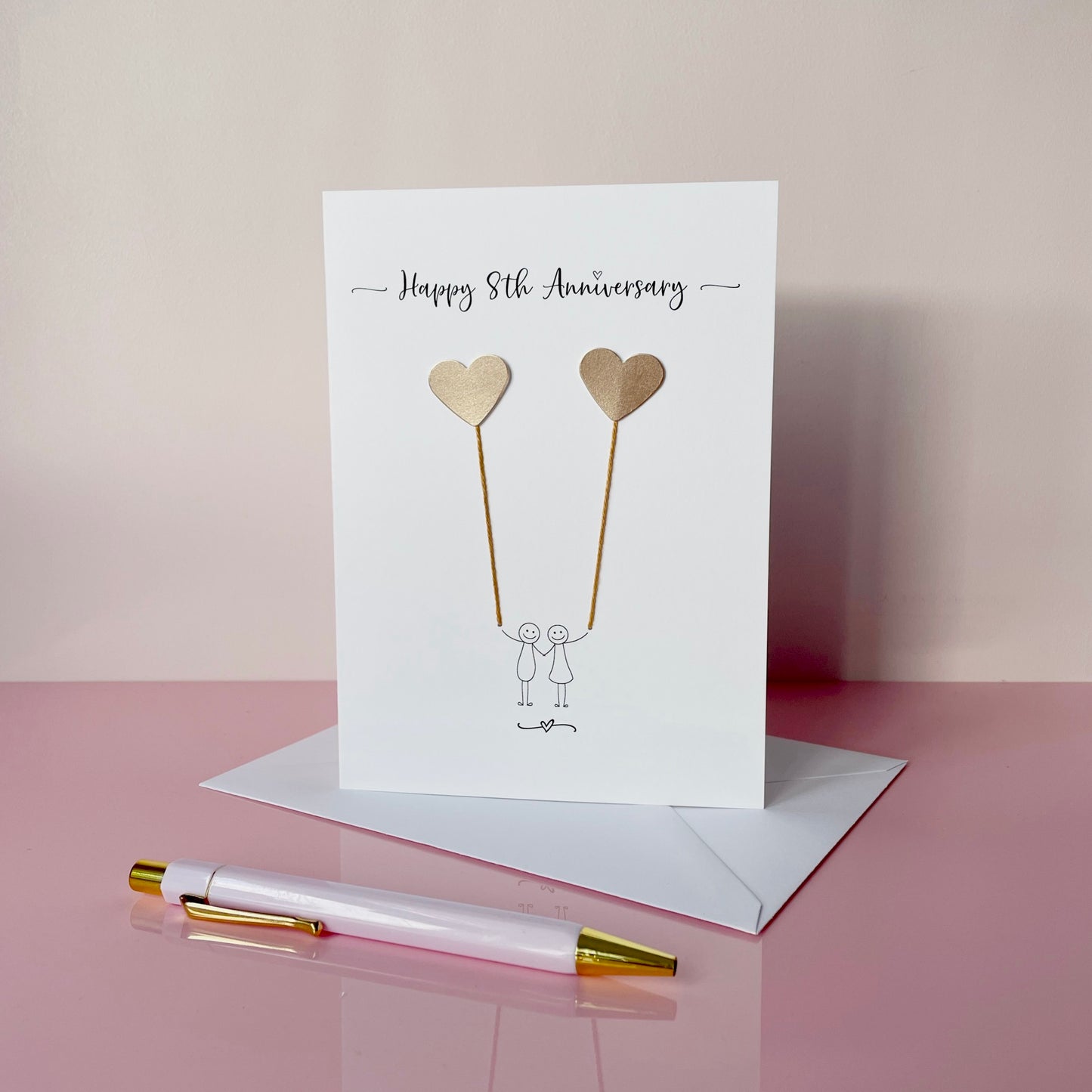 8th anniversary card - Bronze anniversary