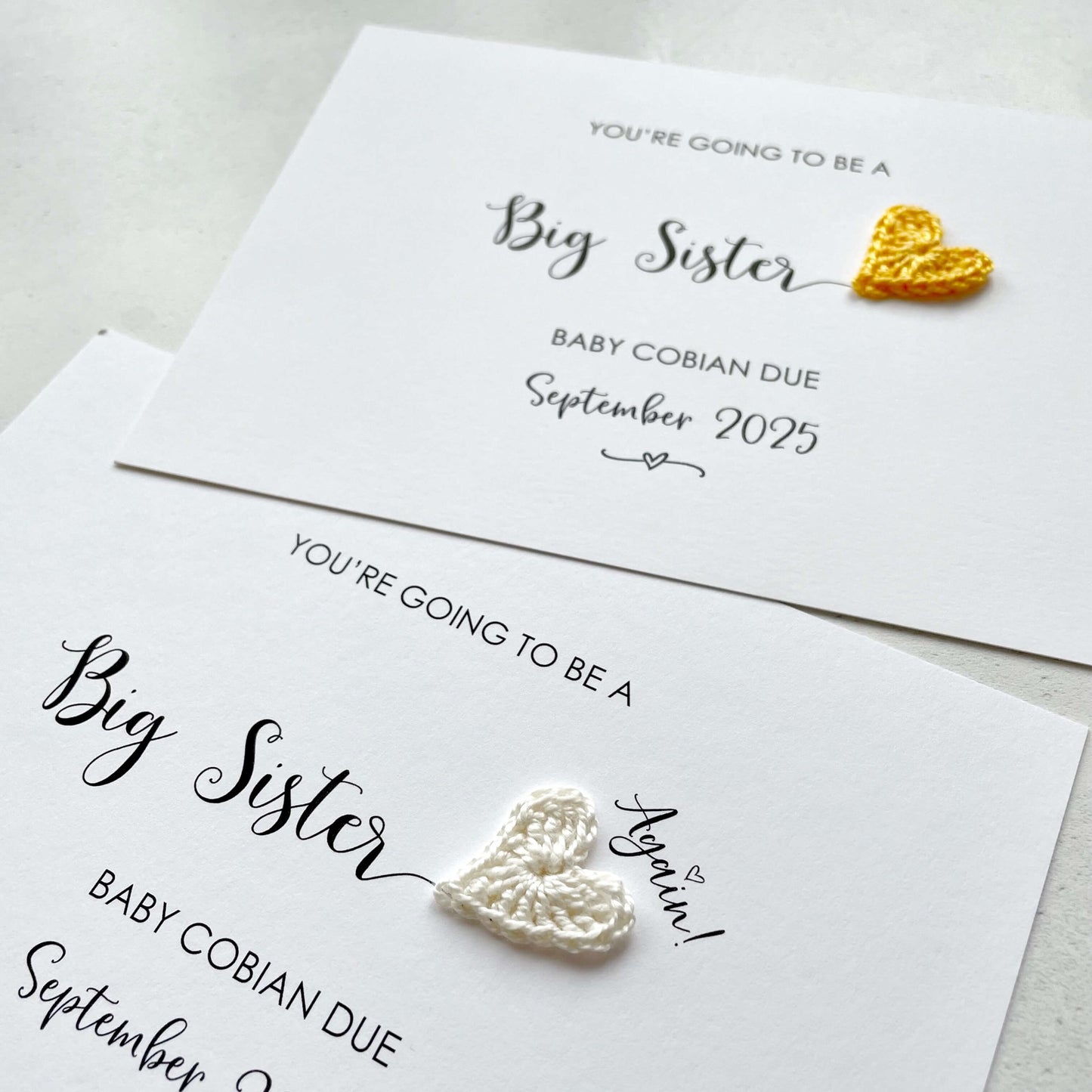 Going to be a Big Sister card