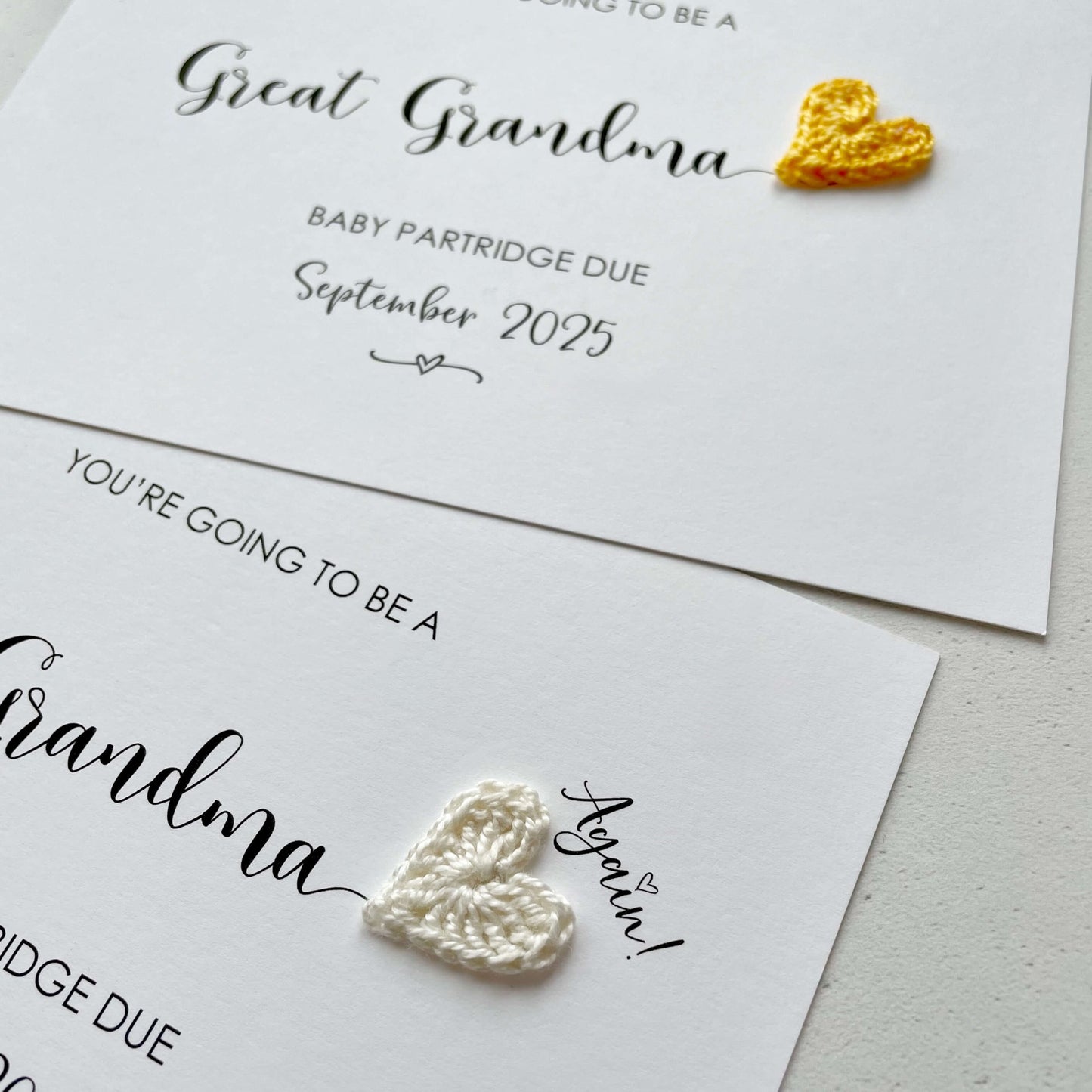 Going to be a Great Grandma card