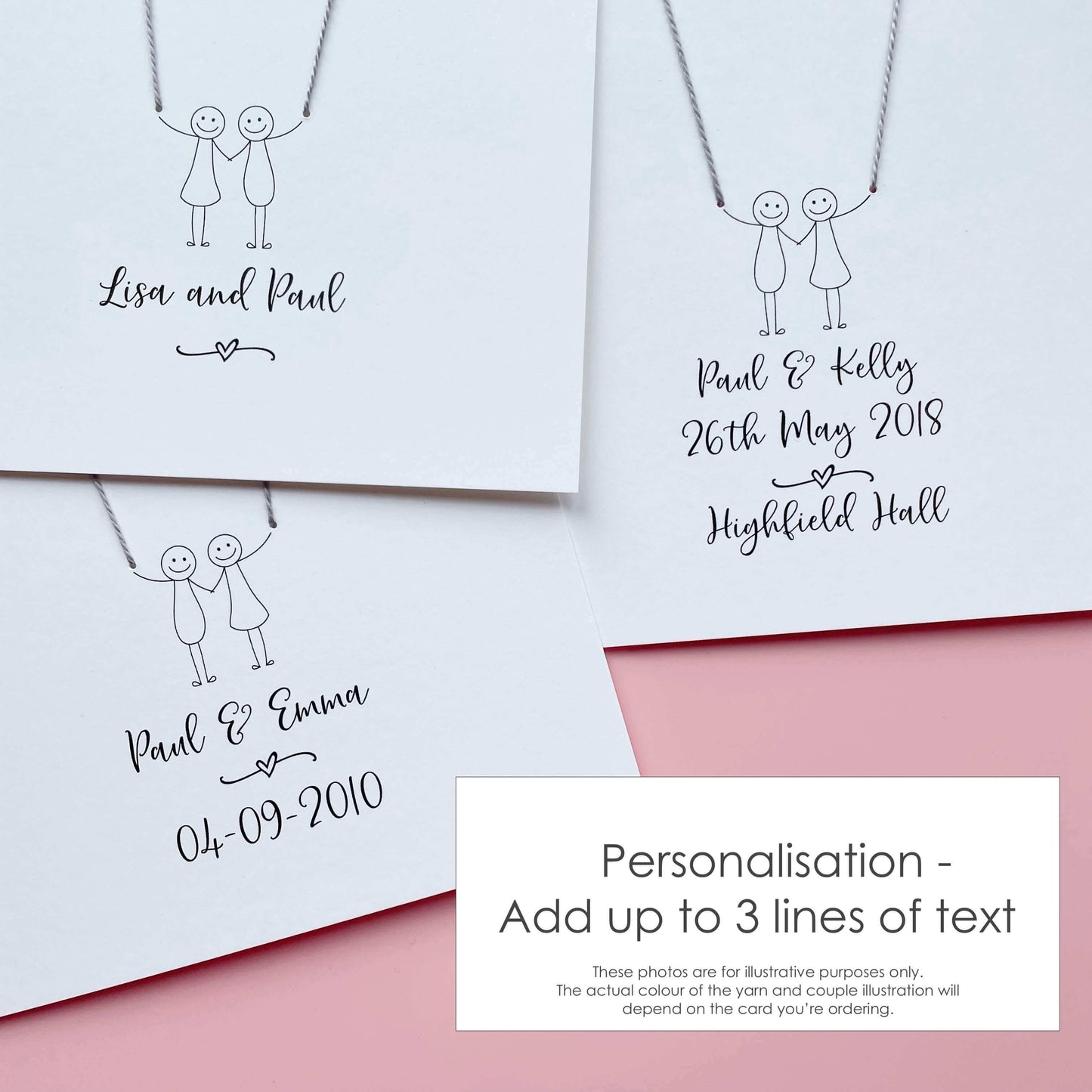 Personalised Mr & Mrs Wedding card