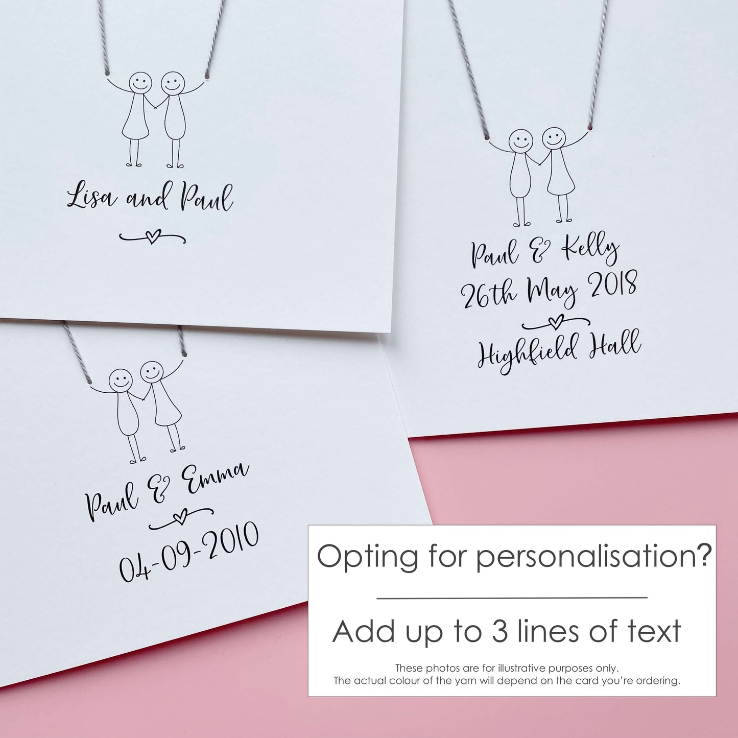 1st Anniversary Card – Paper anniversary