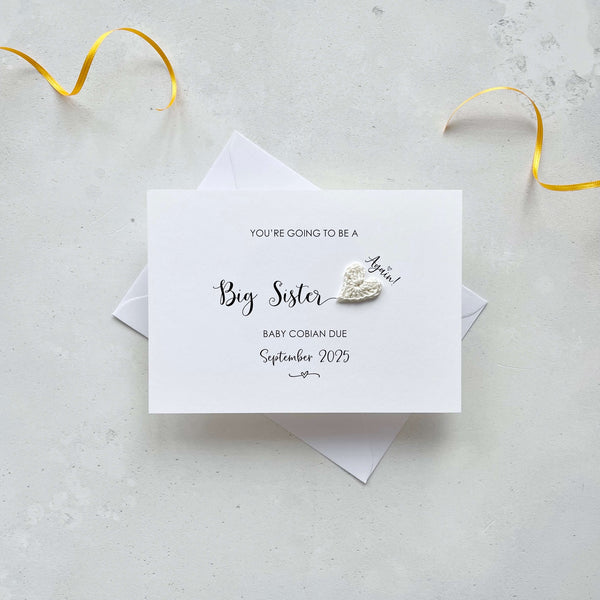 Going to be a Big Sister card