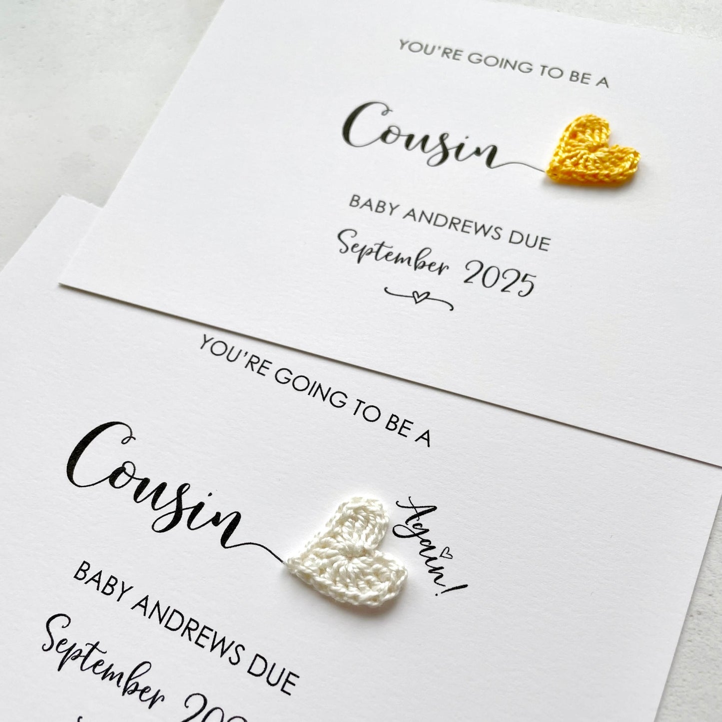 Going to be a Cousin card