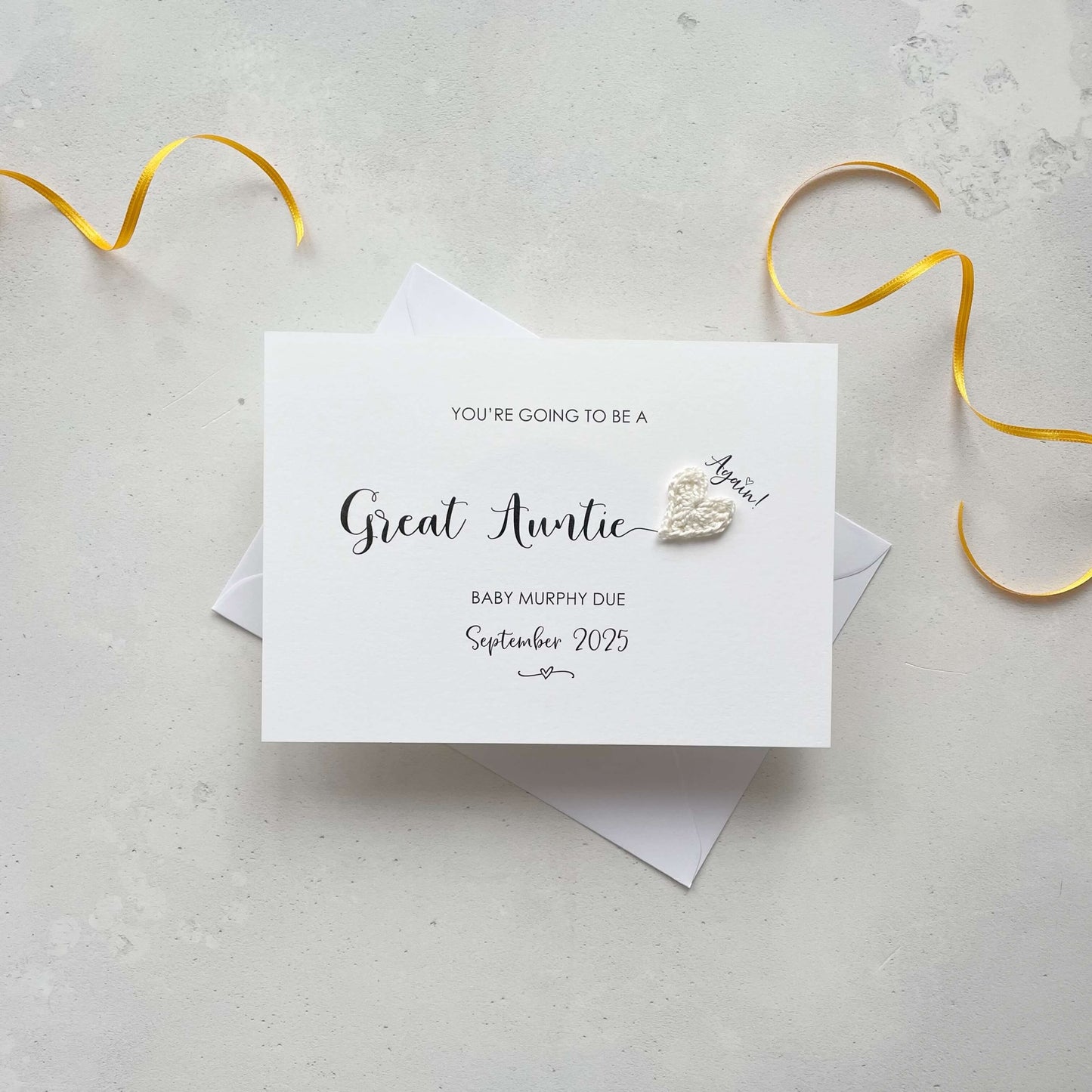 Going to be an Great Auntie card