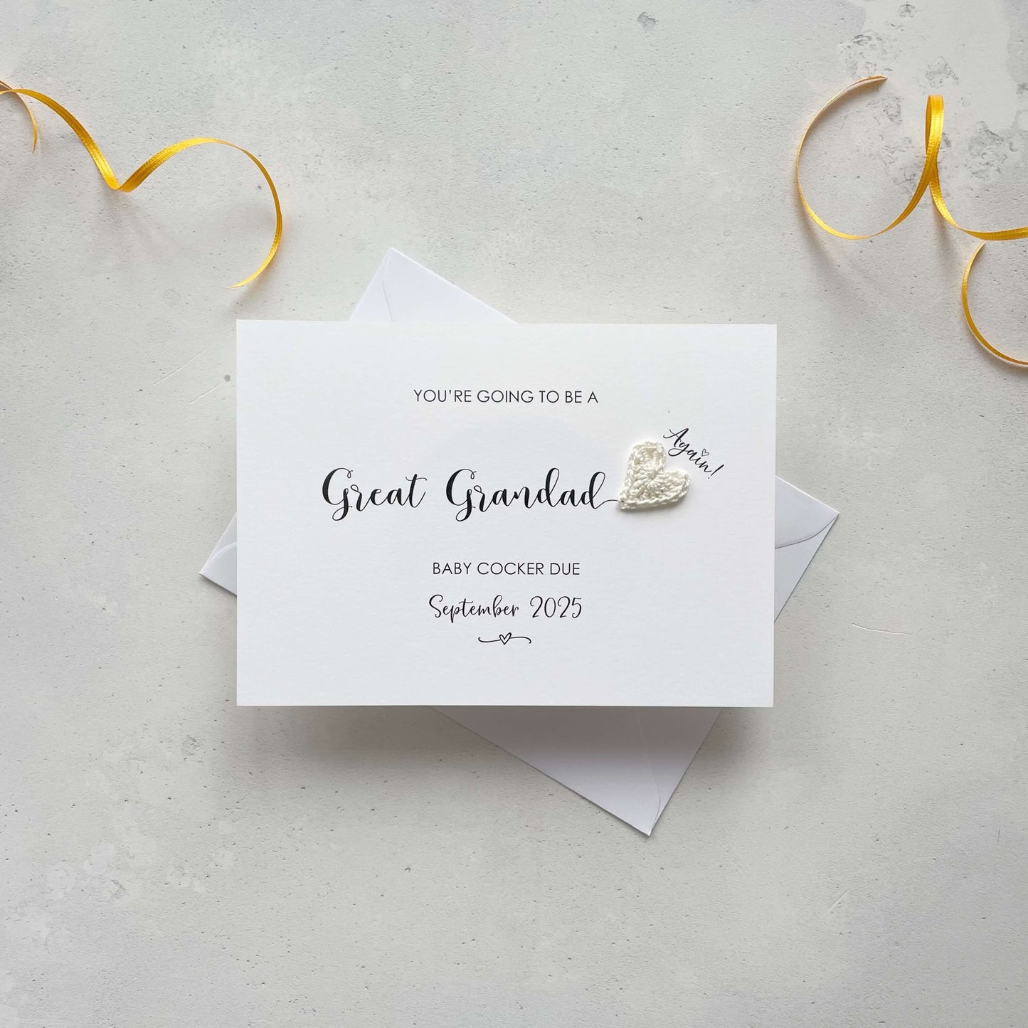 Going to be a Great Grandad card