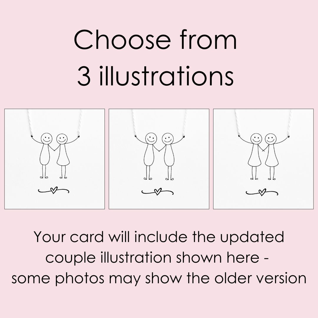 4th anniversary card - Linen anniversary