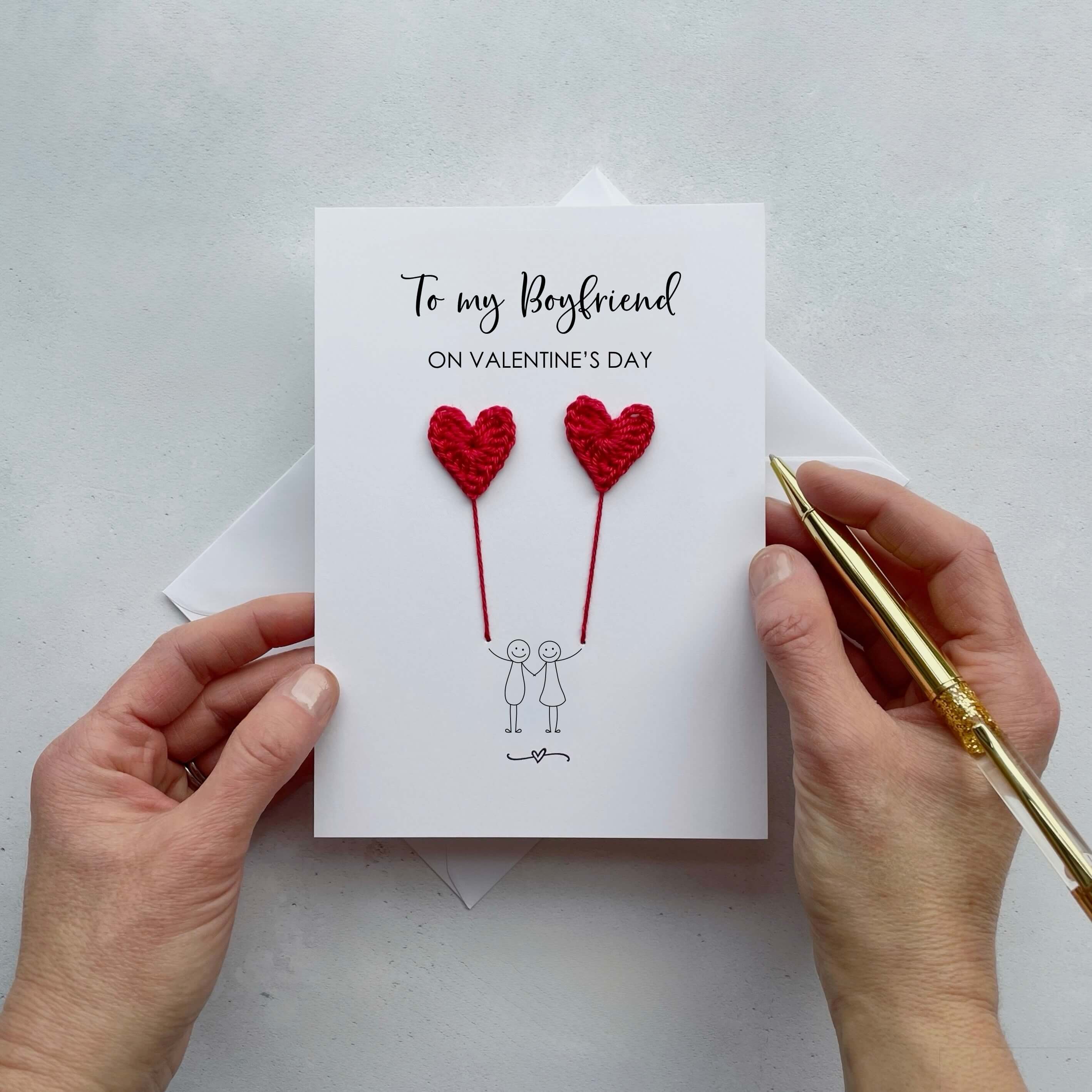 boyfriend valentines card – mollycat studio