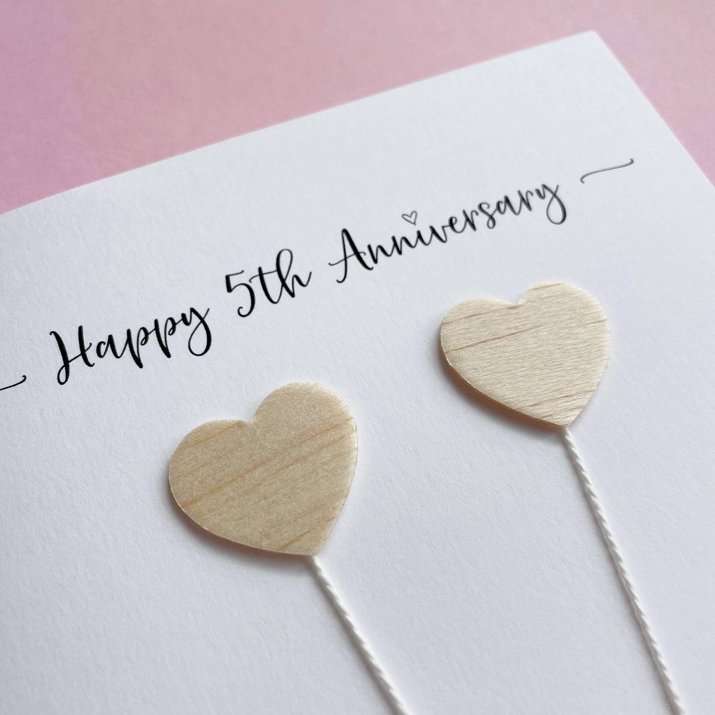 5th anniversary card - Wood anniversary