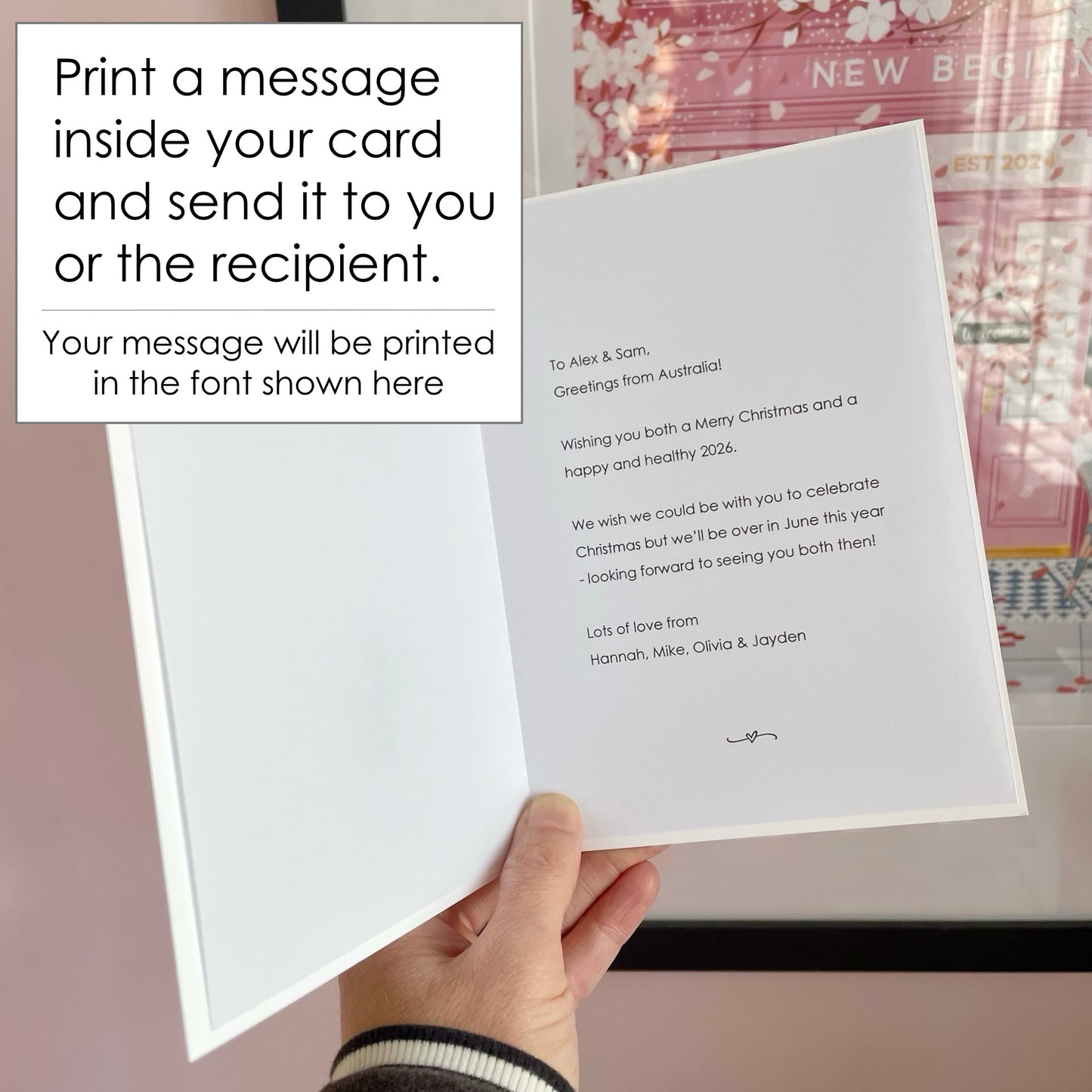 Bonus Mum Christmas Card