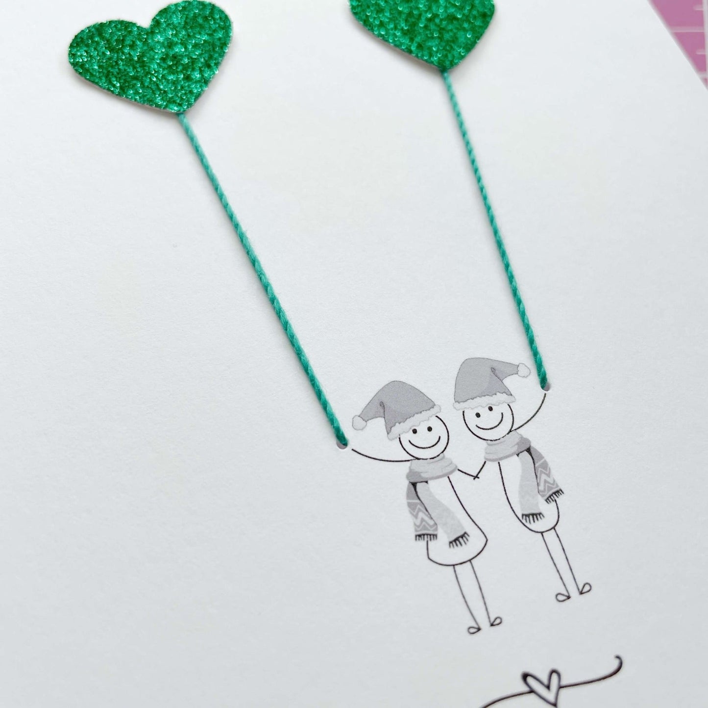 Daughter and fiancé Christmas Card