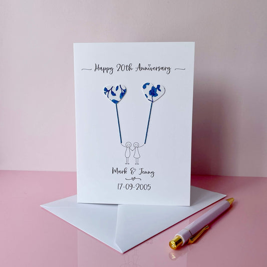 20th anniversary card - China anniversary