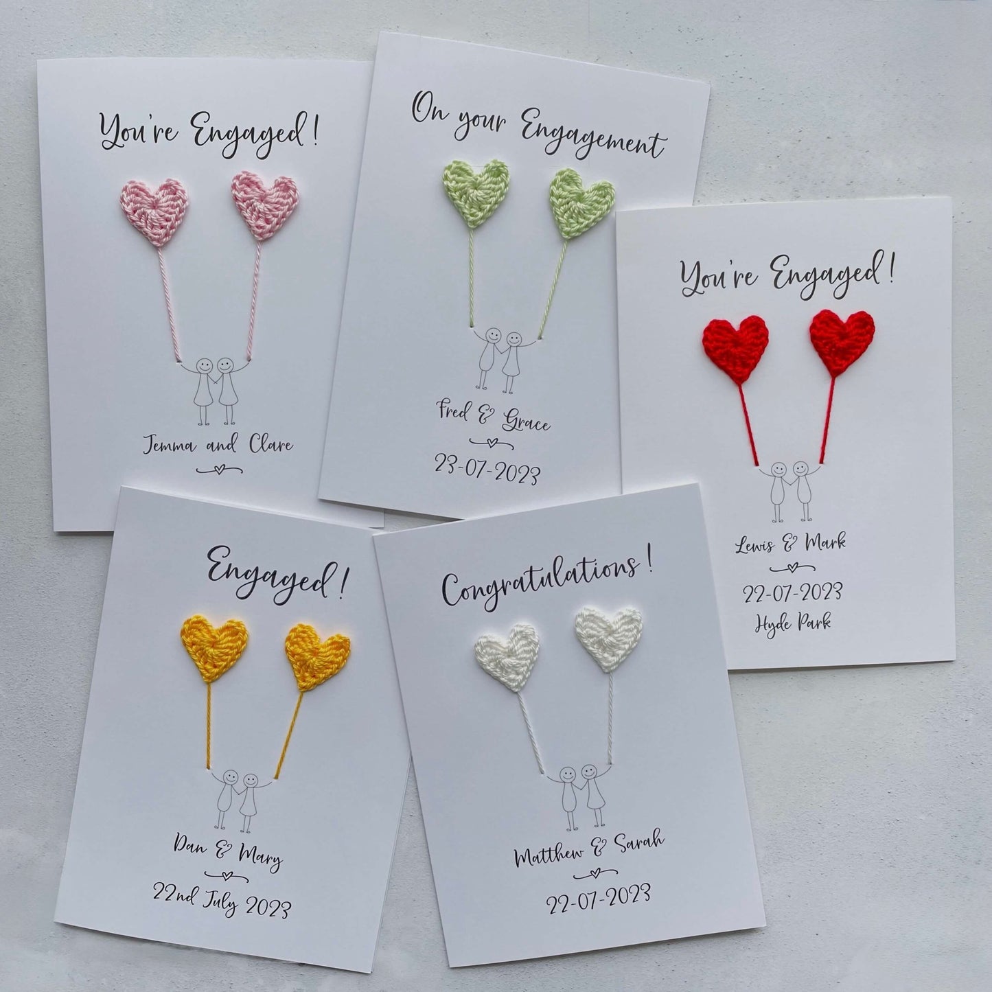 Personalised engagement card