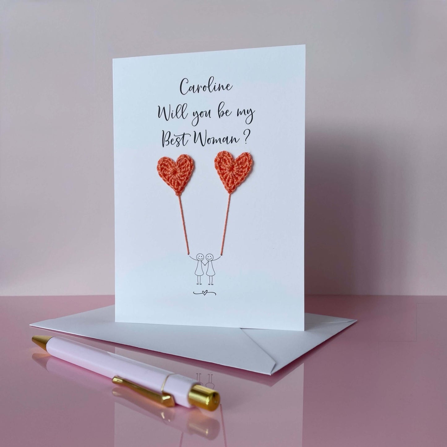Personalised Will you be my Best Woman card
