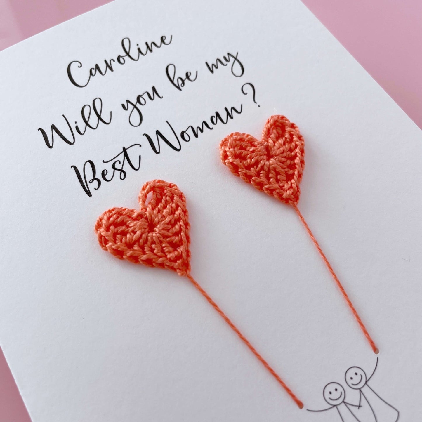 Personalised Will you be my Best Woman card