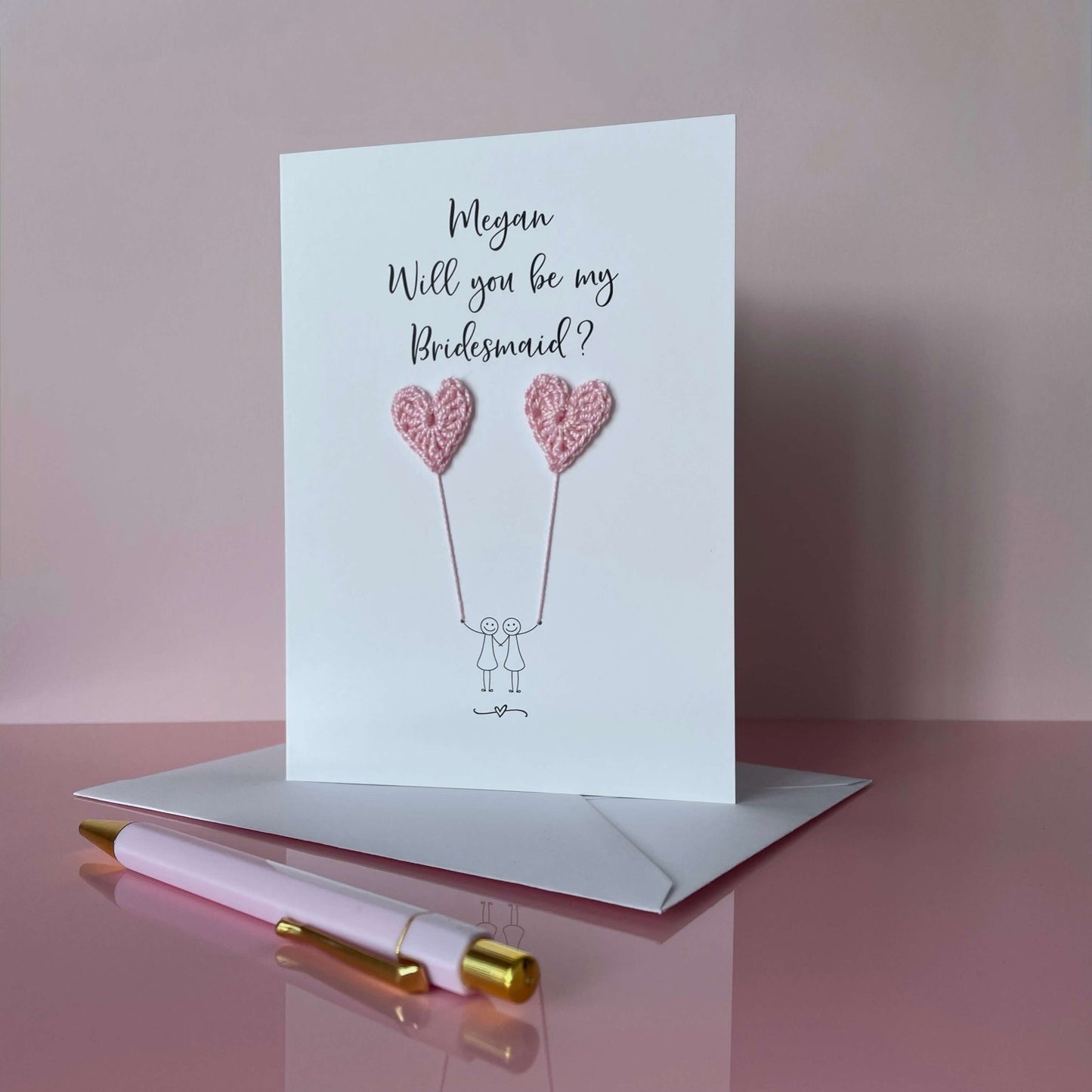 Personalised Will you be my Bridesmaid card