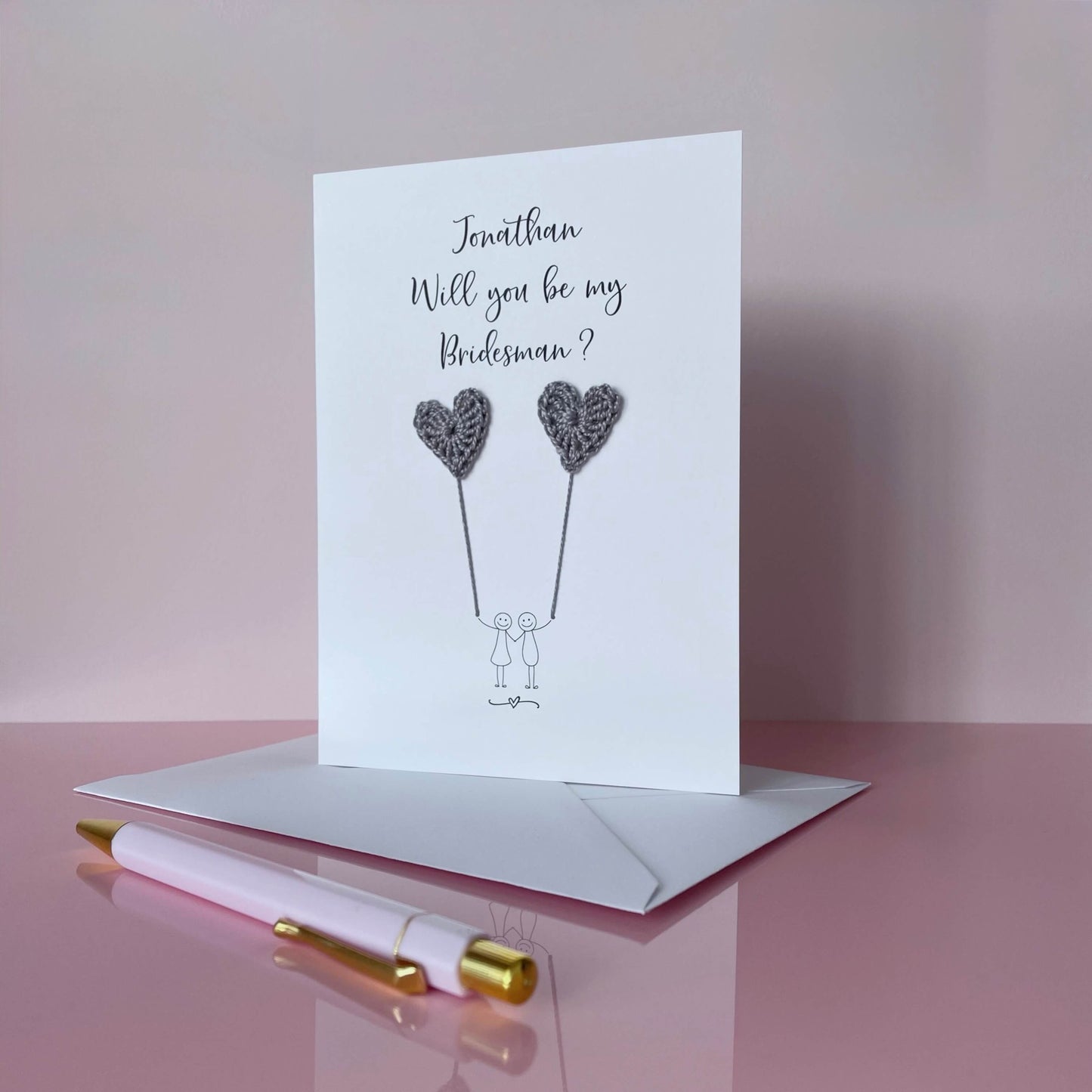 Personalised Will you be my Bridesman card