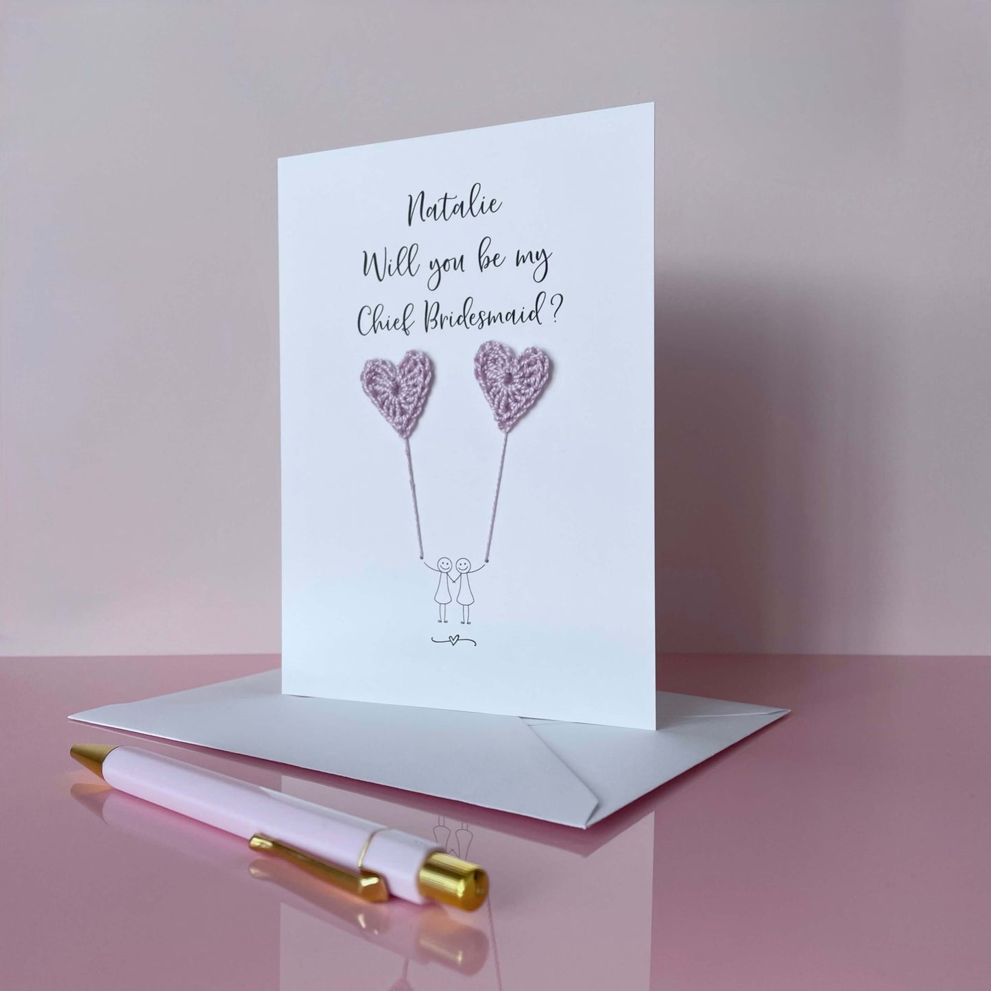 Personalised Will you be my Chief Bridesmaid card