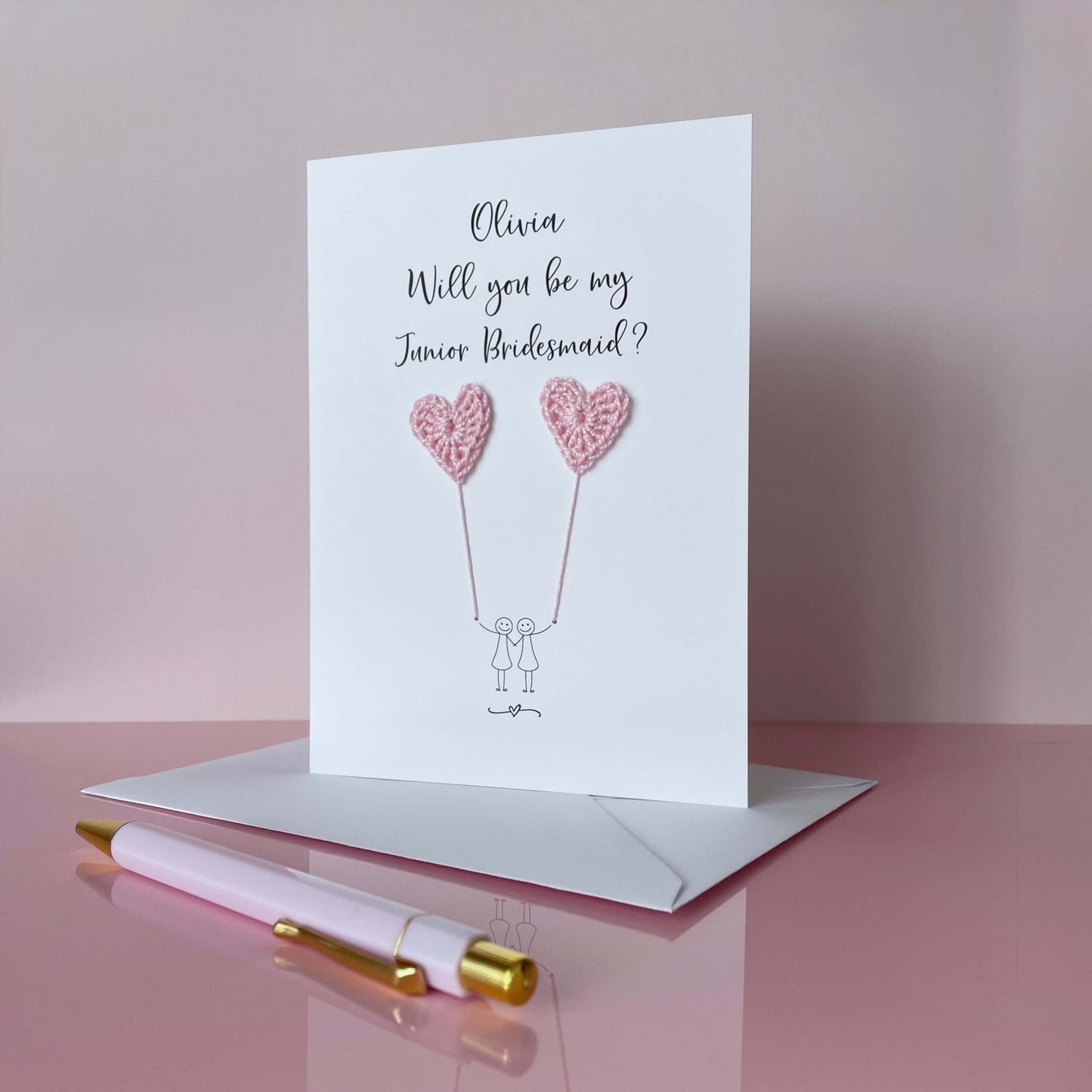Personalised Will you be my Junior Bridesmaid card