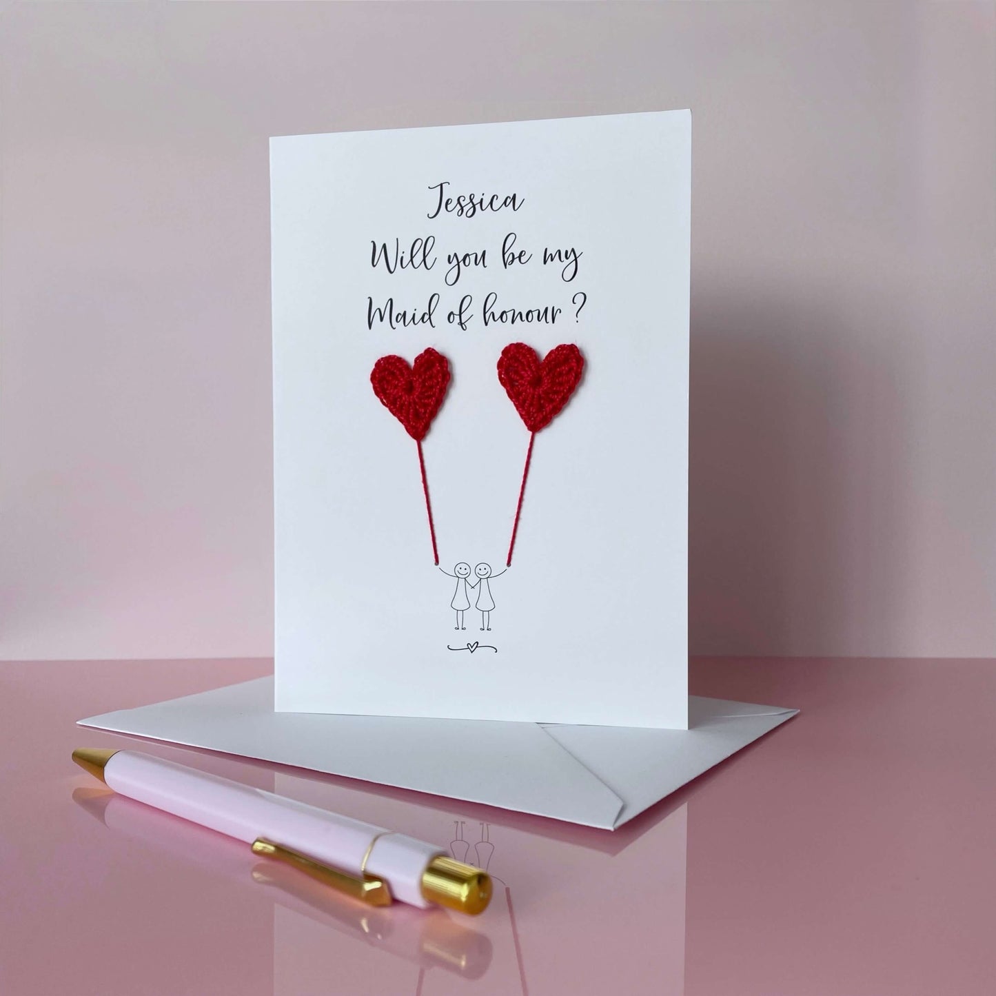 Personalised Will you be my Maid of honour card