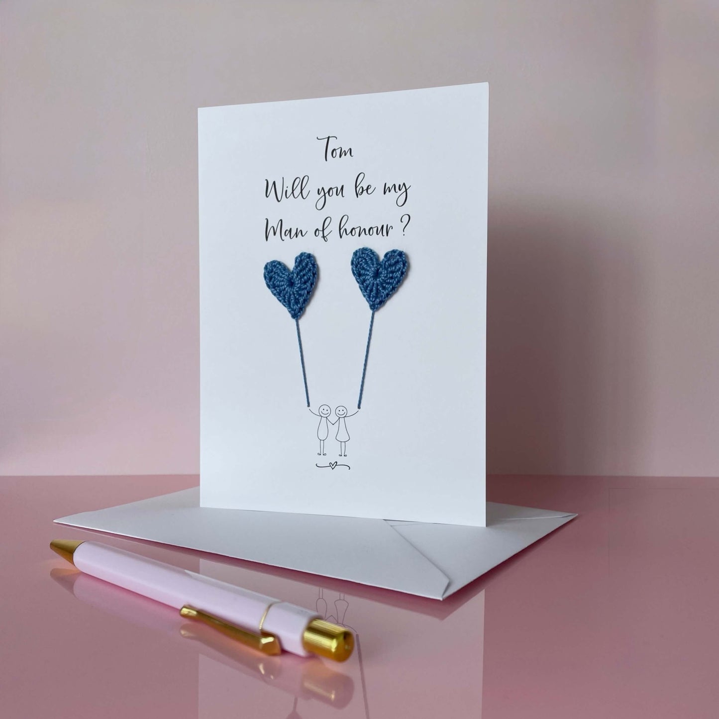 Personalised Will you be my Man of honour card