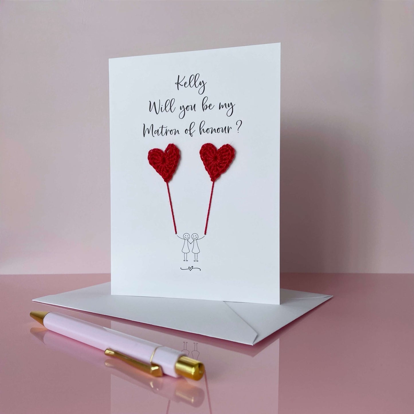 Personalised Will you be my Matron of honour card