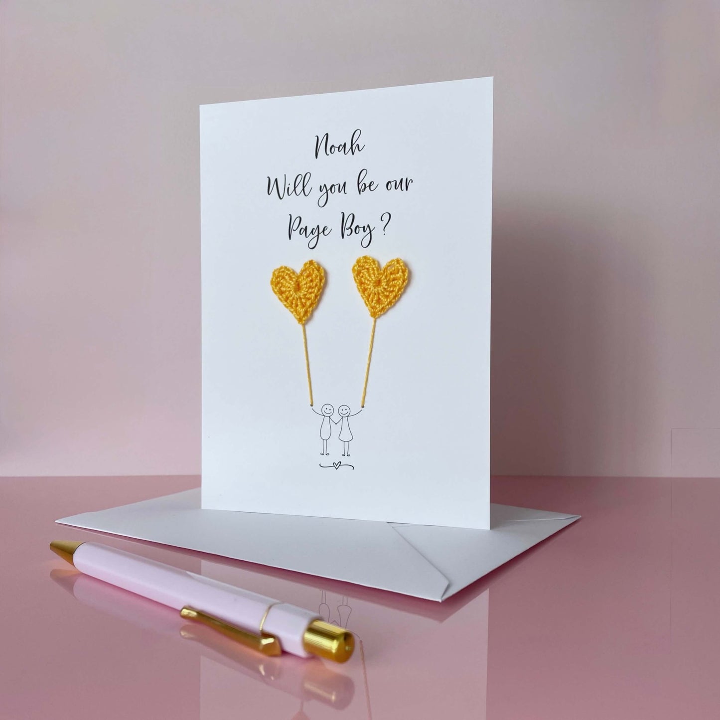 Personalised Will you be our Page Boy card