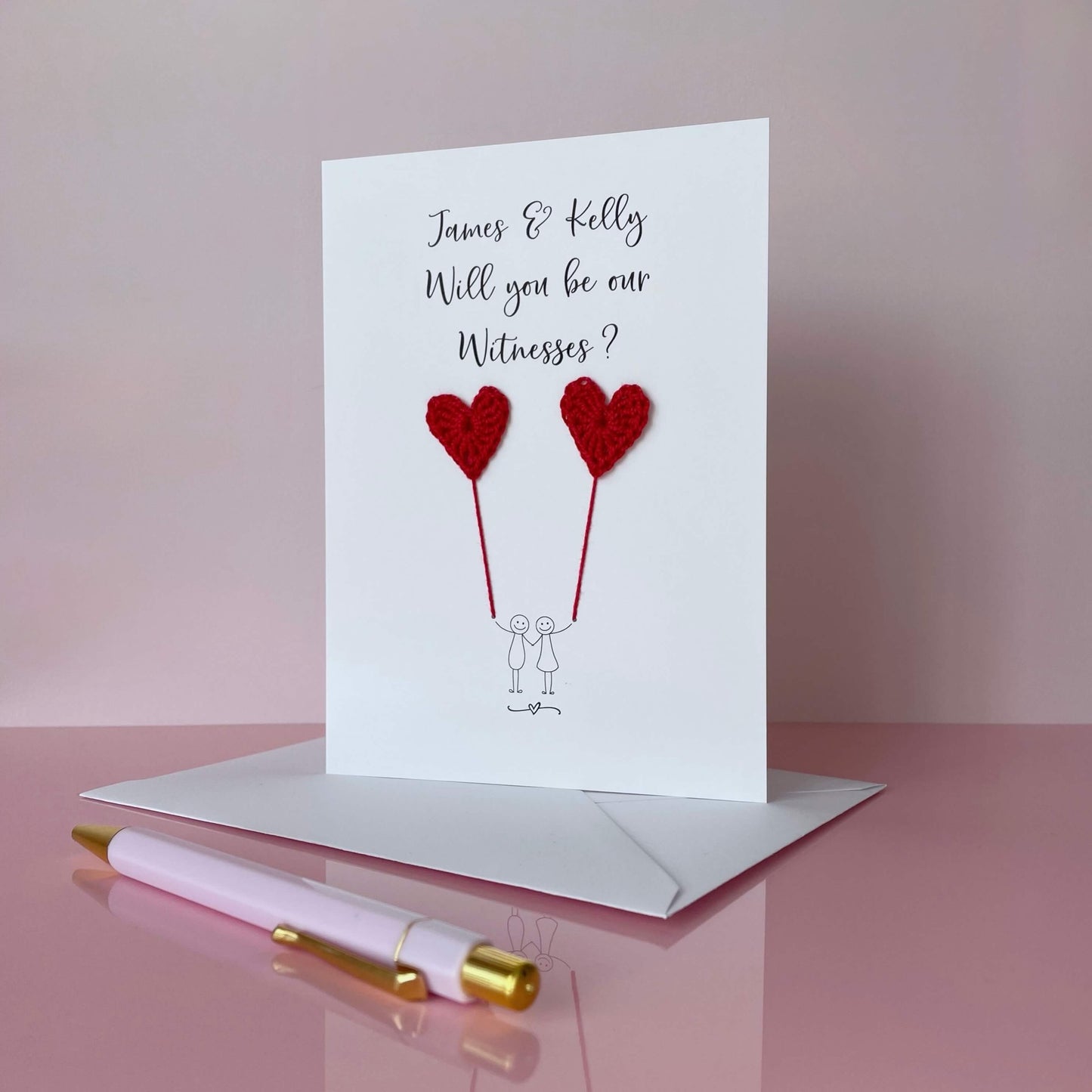 Personalised Will you be our Witnesses card