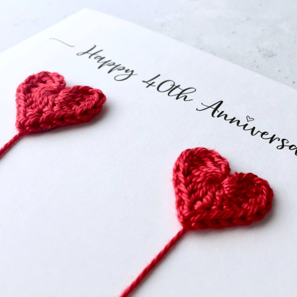 40th wedding anniversary card (Ruby Anniversary)